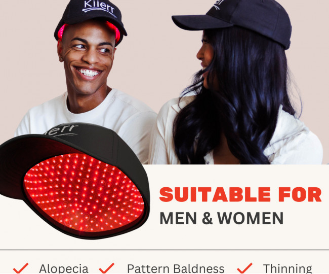 Пристрій у формі кепки для лазерної терапії волосся  Kiierr Laser Hair Growth Cap